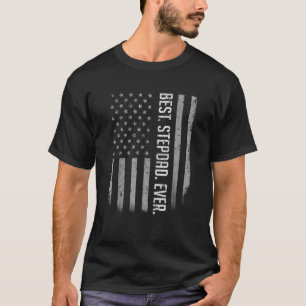 Beste Stepdad-Fahne für den Vatertag T-Shirt