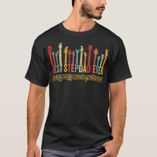 Beste Stepdad je Daddy Guitar Vathers gestört T-Shirt