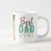 Beste Stepdad je Typografie und kundenspezifisches Jumbo-Tasse (Rechts)