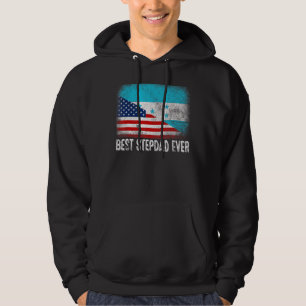 Beste Stepdad je Vatertag Honduras US-Flagge Hoodie