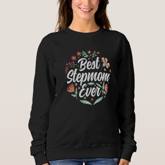 Beste Stepmutter je Boy Girl Stepmutter Muttertag Sweatshirt (Vorderseite)
