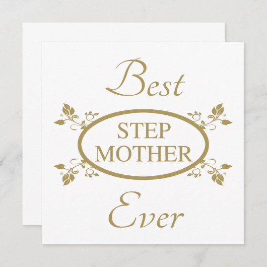 Beste Stepmutter je Einladung (Vorne/Hinten)
