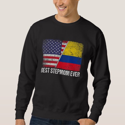 Beste Stepmutter je Muttertag Kolumbien - Flagge Sweatshirt (Vorderseite)