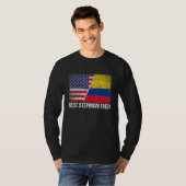 Beste Stepmutter je Muttertag Kolumbien - Flagge T-Shirt (Vorne ganz)