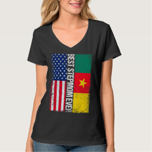 Beste Stepmutter je Muttertagsflagge in Kamerun T-Shirt