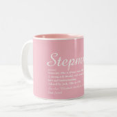 Beste Stepmutter, Stepmutter Definition Skript Ros Zweifarbige Tasse (Vorderseite Links)