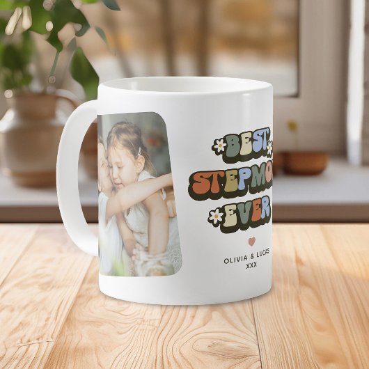 Beste Stiefmutter Aller Zeiten Retro-Foto Kaffeetasse