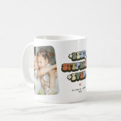 Beste Stiefmutter Aller Zeiten Retro-Foto Kaffeetasse (Vorderseite Links)