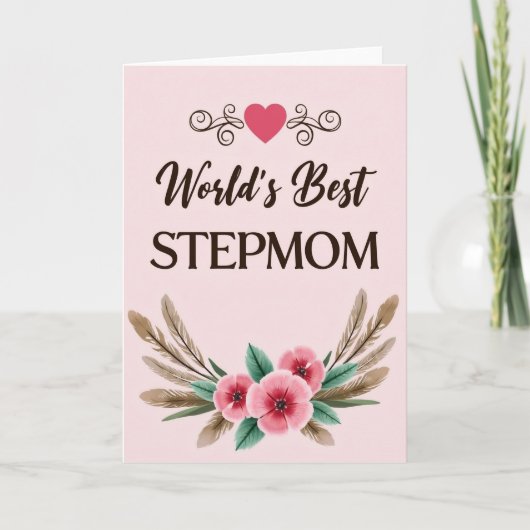 Beste Stiefmutter der Welt Karte (Vorderseite)
