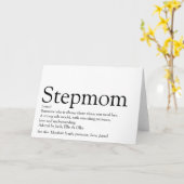 Beste Stiefmutter der Welt, Stiefmutter Definition Karte (Gelbe Blume)