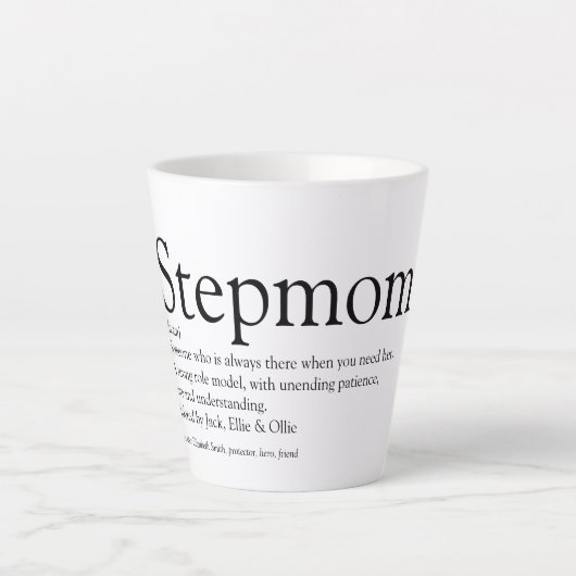 Beste Stiefmutter der Welt, Stiefmutter Definition Milchtasse (Vorderseite)