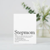Beste Stiefmutter der Welt, Stiefmutter Definition Postkarte (Stehend Vorderseite)