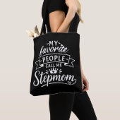 Beste Stiefmutter-Geschenk von süßer Patchworkfami Tasche (Von Nahem)