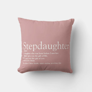 Beste Stieftochter Definition Rosa Ever Kissen