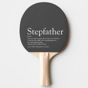 Beste Stiefvater-Definition der Welt Grau Tischtennis Schläger
