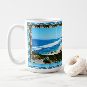 Beste Strandansichten gerahmt, Kaffeetasse
