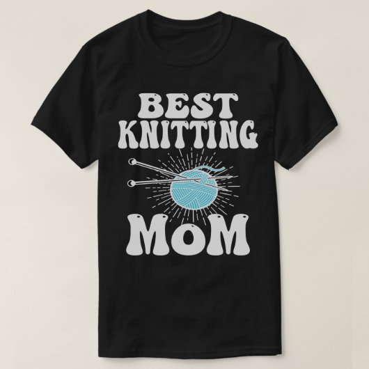 Beste strickende Mutter 4 T-Shirt (Design vorne)
