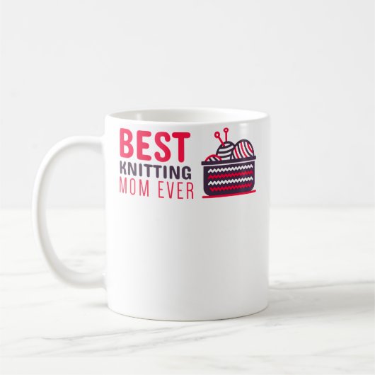 Beste Strickende Mutter Aller Strickende Mutter Te Kaffeetasse (Links)