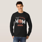 Beste strickende Mutter, die jemals mit Garn häkel T-Shirt (Vorne ganz)