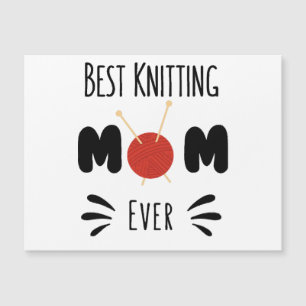Beste strickende Mutter überhaupt Magnetkarte