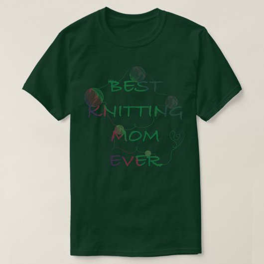 Beste Strickmutter je 2 T-Shirt (Design vorne)