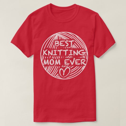 Beste Strickmutter überhaupt T-Shirt (Design vorne)