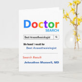 Beste Suche nach Anästhesisten Karte (Gelbe Blume)