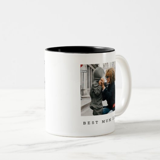 Beste Summe je Foto Personalisiert Zweifarbige Tasse (VorderseiteRechts)