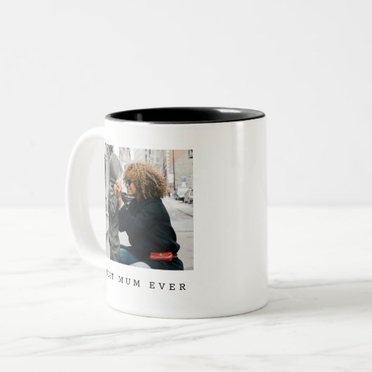 Beste Summe je Foto Personalisiert Zweifarbige Tasse (Vorderseite Links)