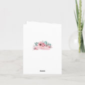 Beste Summe je rosa Blumenkohl Wasserfarbenkarren Karte (Rückseite)