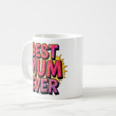 Beste Summe je Zitat Rosa Lila Kaffeetasse (Vorderseite Links)