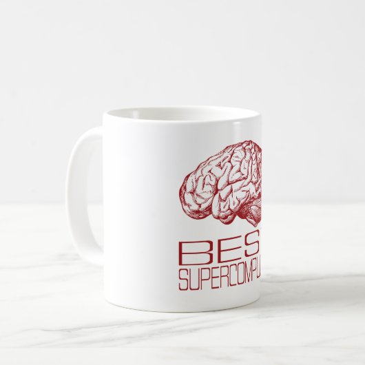 Beste Supercomputer Kaffeetasse (Vorderseite Links)