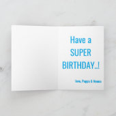 Beste Superhero Foto Super Special Kid's Karte (Innenseite)