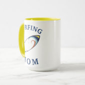 Beste "SURFING MAMA" jemals! Muttertag Tasse (Vorderseite Links)