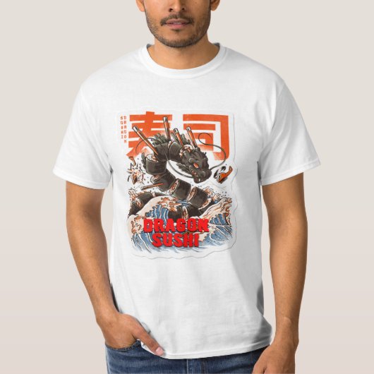 beste Sushi für Drachen  T-Shirt (Vorderseite)