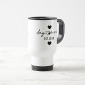 Beste süße Hundemutter-Tasse – Wasserfarbe Muttert Reisebecher (VorderseiteRechts)