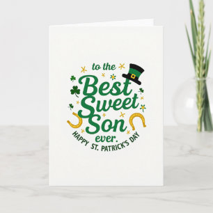 Beste süße Sohn St. Patrick Karte