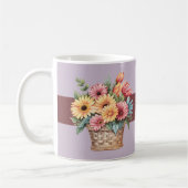 Beste Tantchen je gerbera Blume bordeauxrot Kaffeetasse (Links)