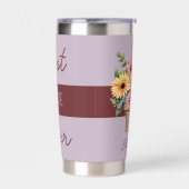 Beste Tantchen je Gerberer-Blume lila Thermobecher (Links)