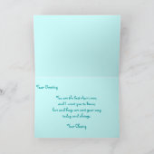 Beste Tante Daisy Floral Karte (Innenseite)