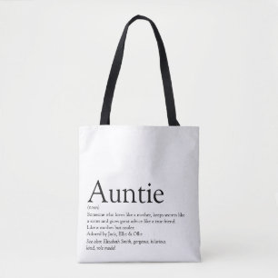 Beste Tante der Welt, Definition moderne Tante Tasche