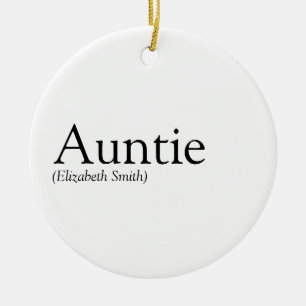 Beste Tante der Welt, Tante Definition Keramik Ornament