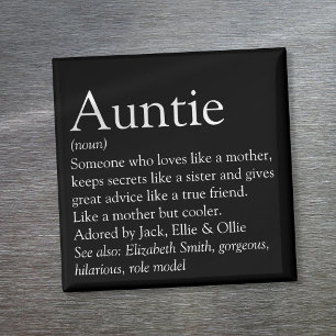 Beste Tante der Welt Tante Definition Magnet