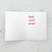 Beste Tante Ever Karte (Innenseite)