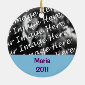 Beste Tante Ever Personalized Foto Ornament (Hinten)
