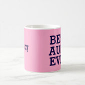 Beste Tante Ever Pink und schwarzes V03 Kaffeetasse (Mittel)
