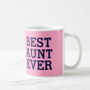 Beste Tante Ever Pink und schwarzes V03 Kaffeetasse