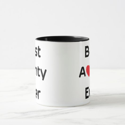 Beste Tante Ever Tasse (Zentrum)