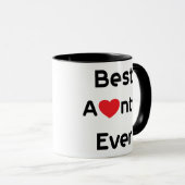 Beste Tante Ever Tasse (VorderseiteRechts)