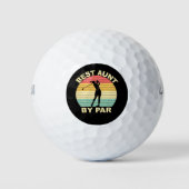 Beste Tante für Par - Golfspielen Golfball (Vorderseite)